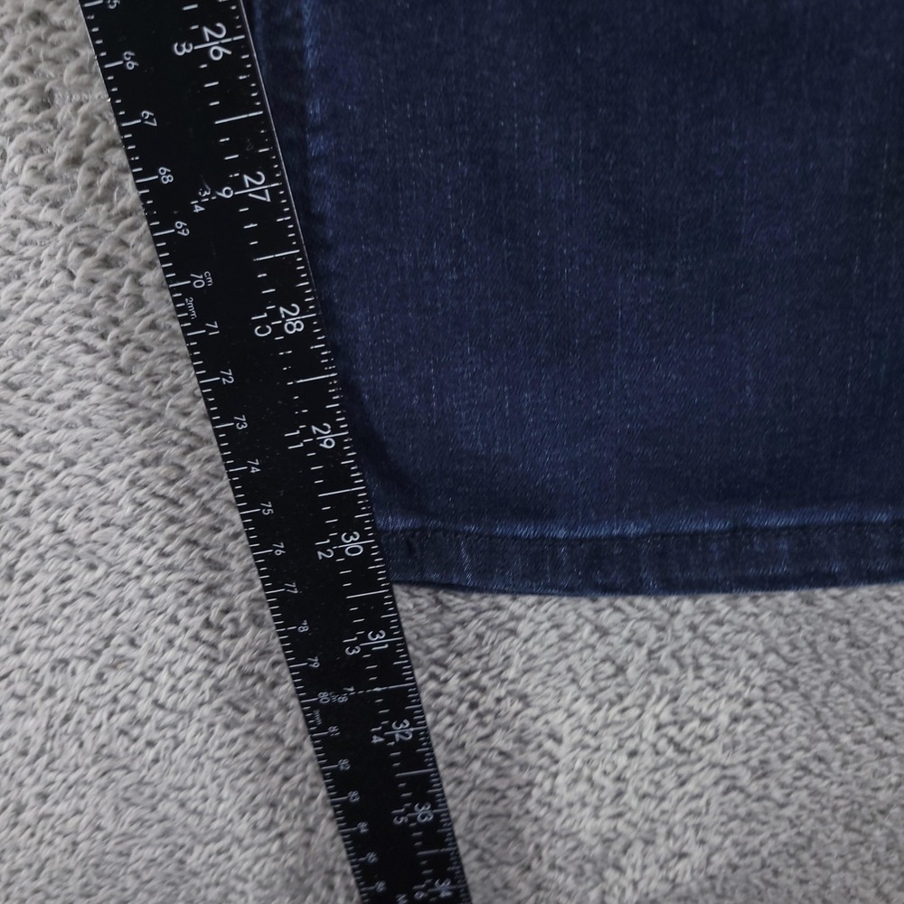 Democracy Jeans Womens 4 Blue Bootcut Mid Rise Ab Technology Dark Wash Stretch - Picture 7 of 9